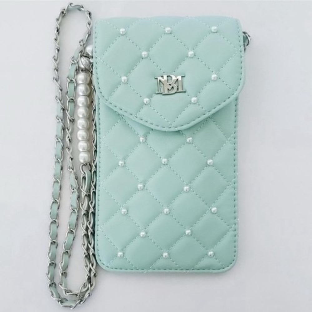Badgley Mischka Women's Faux Leather Phone Case Card Holder CG Green One Size